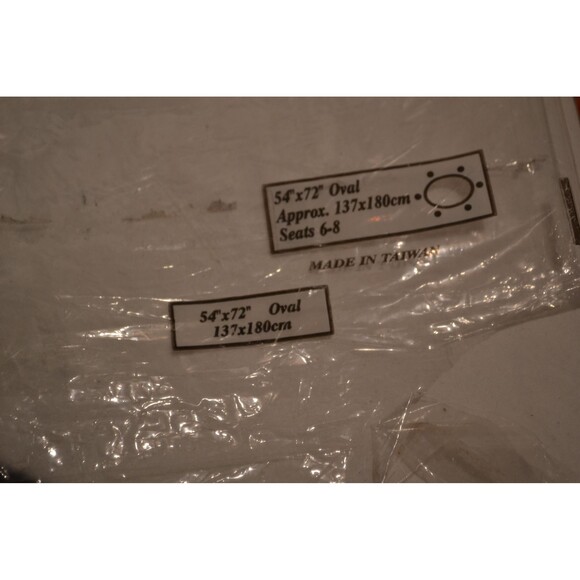 Vintage Tablecloth Vinyl Crochet New in Package 1970s - Picture 3 of 7